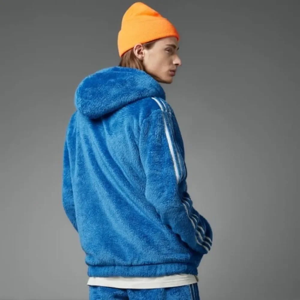 Adidas Indigo Herz Fur Hoodie Size M
